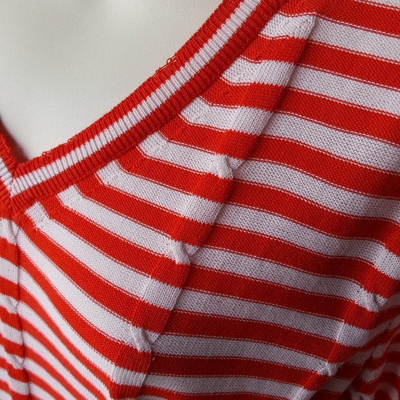 DIESEL Sweater V-Neck Distressed 100%Cotton Size M - Picture 6 of 8